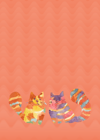 Two cats holiday R&Y