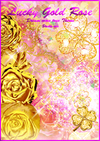Gold Rose clover mandala