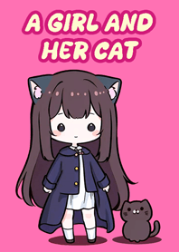 A Girl and Her Cat