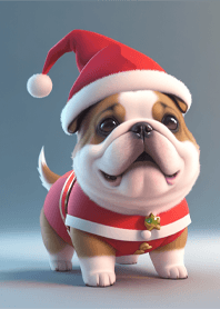 Dog and christmas Day