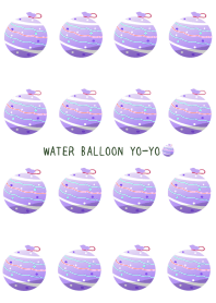 PURPLE WATER BALLOON YO-YO-WHITE