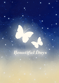 蝴蝶-浪漫夜空 米藍