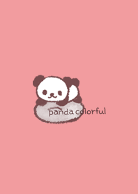 Panda colorful - レトロ ピンク＆ブルー