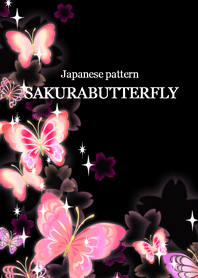 Japanese pattern SAKURABUTTERFLY