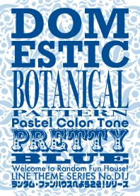 Domestic Botanical Pastel Pretty Blue