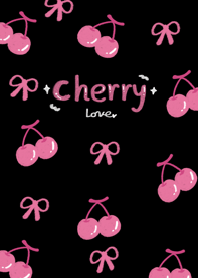 Cherry love black cute