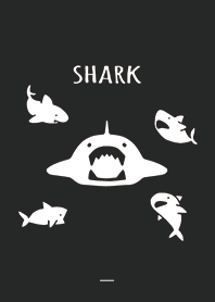 Black White : Sharks simple theme
