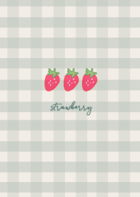 strawberry plaid -dustygreen-