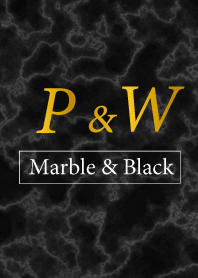 P&W-Marble&Black-Initial