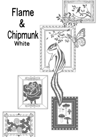 Moldura e chipmunk_Branco