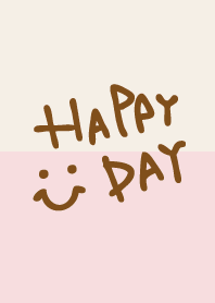 Simple smile Beige and pink5