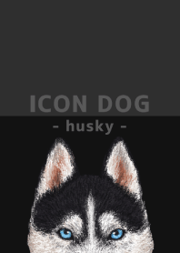 ICON DOG - シベリアンハスキー - BLACK/01