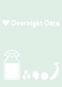 Overnight oats simple silhouette