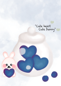 Love you love blue heart 8