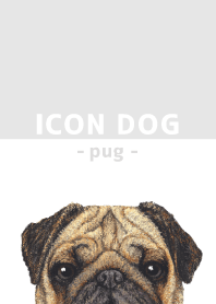 ICON DOG - Pug - GRAY/05