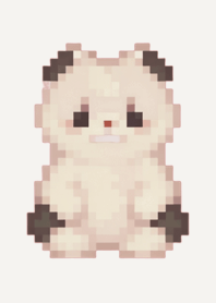 Panda Pixel Art Theme  Brown 03