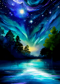 Beautiful starry night view#2056