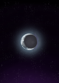 Night Sky and Crescent Moon