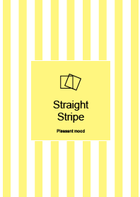 Straight Stripe -Yellow and white