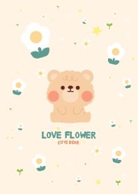 เทดดี้เเบร์ ดอกไม้น่ารัก คิ้วตี้