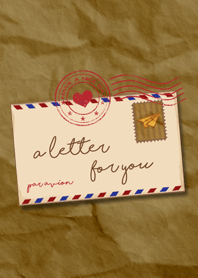 A Letter For You 復古信件