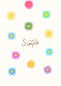 Watercolor flowers Colorful4 from Japan