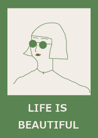 LIFE IS BEAUTIFUL #vintage green