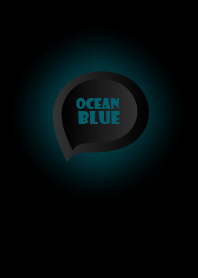 Ocean Blue Button In Black V.3