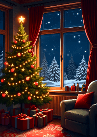 Christmas night stars