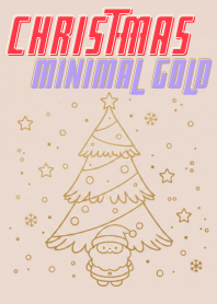 Minimal Gold Line Christmas