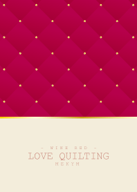 LOVE QUILTING WINE RED 22