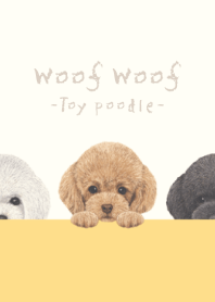 Woof Woof - Toy poodle - BEIGE/YELLOW