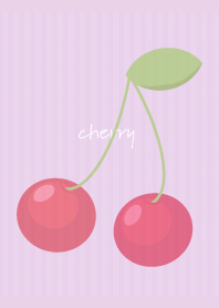 Sweet cherries3 on light purple