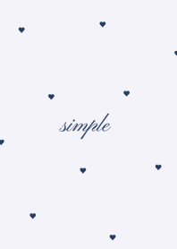 Minimal Heart Pattern | lavender navy.