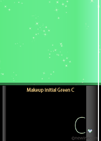 Makeup initial Green C.