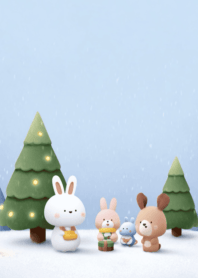 Minimal Snow Christmas 8