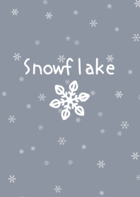 Gray color theme of snowflake.