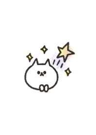 Let's Go! white cat 6