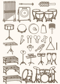 Eu amo percussão.