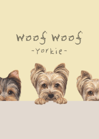 Woof Woof - Yorkie - CREAM YELLOW
