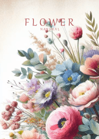 Retro Flower-NATURAL44