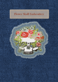 Flower Skull Embroidery 14