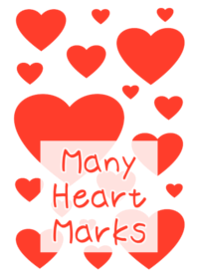 Many Heart Marks [Vermillion]