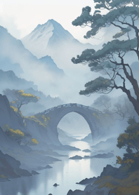 背景-山水 78D123