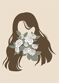 Minimal Rose Girl