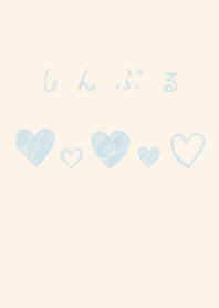 light blue bollpoint pen heart