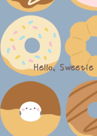 Shimaenaga and Donuts smoky blue