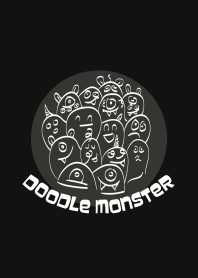 Doodle Monster Black Color edition