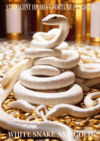 White snake and gold  Lucky 65
