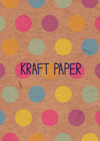 Kraft paper-Colorful dot2-